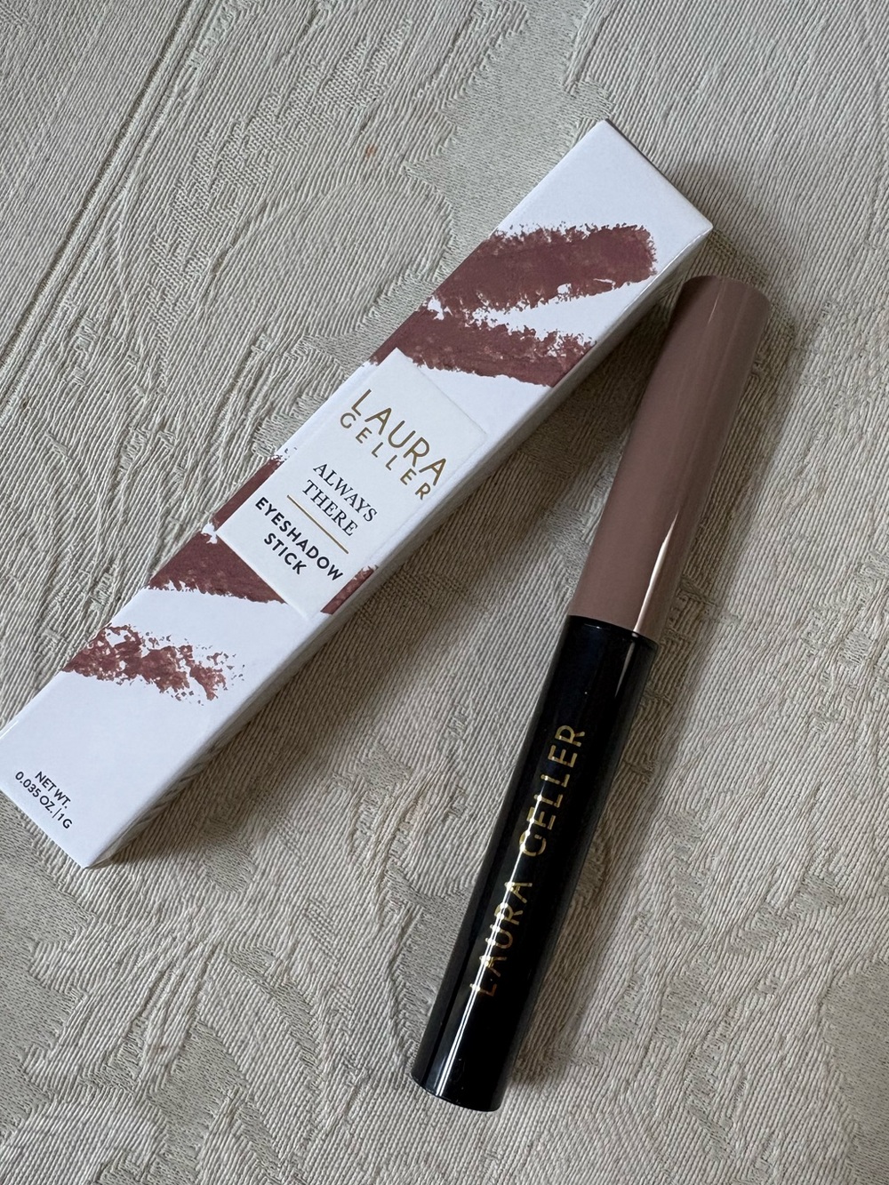 Laura Geller Always There Eyeshadow Stick Crayon Taupe Truffle BNIB - Picture 2 of 9